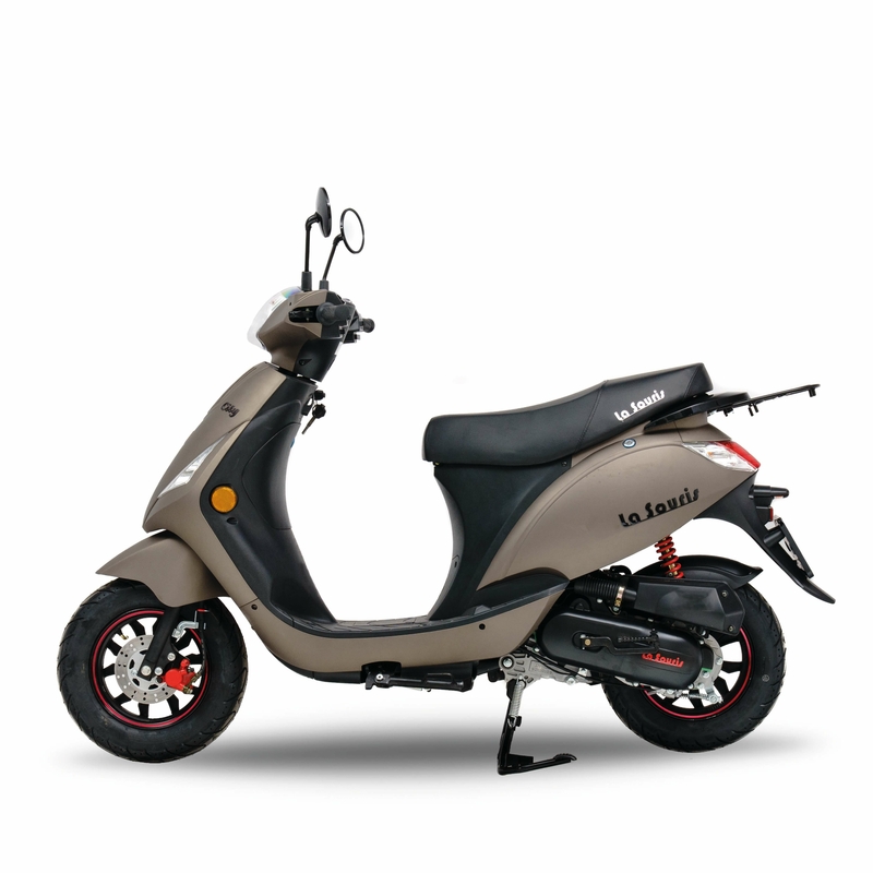 Zijkant titanium scooter